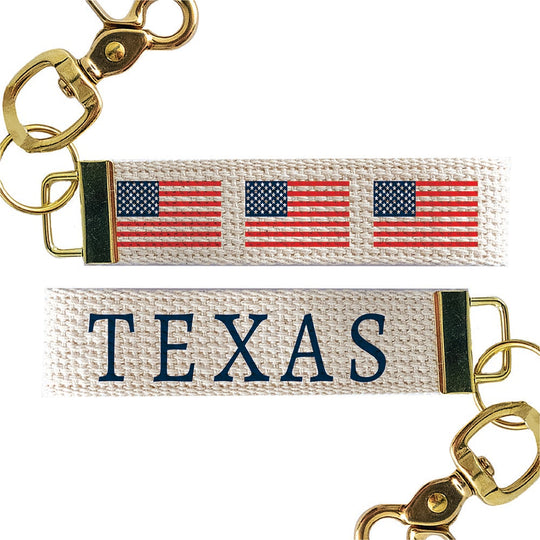 American Flags Personalized Keychain banner
